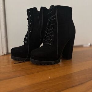 Black Platform Boot